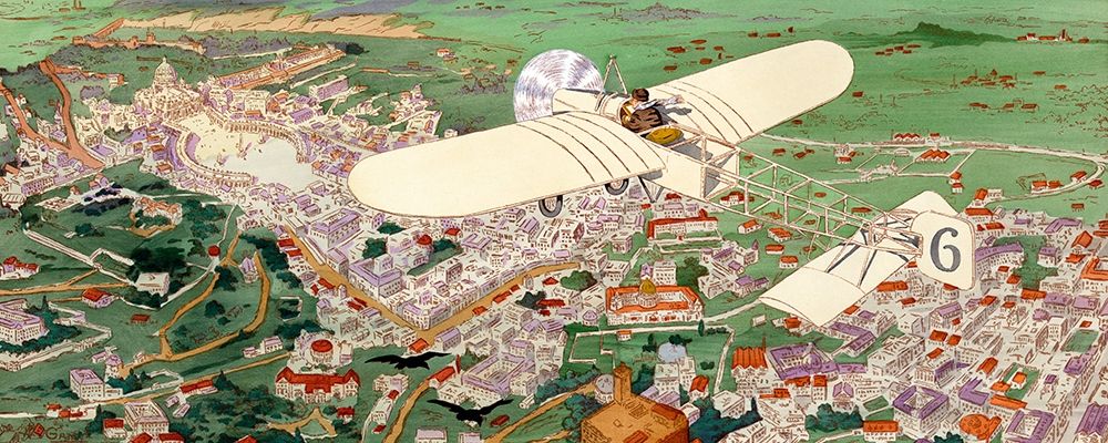 Rome to Paris by air non-stop art print by Inventions for $57.95 CAD