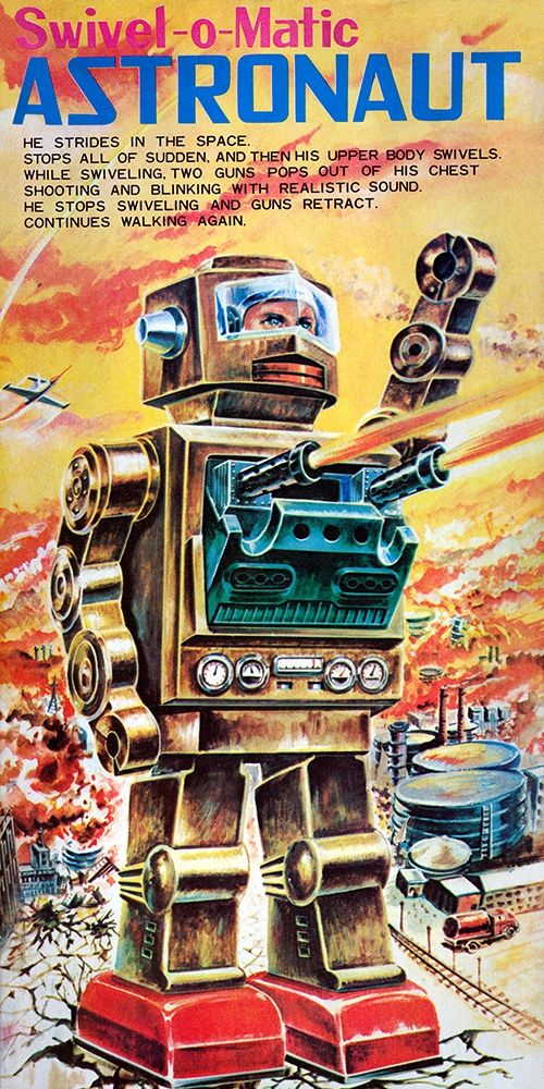 Swivel-o-Matic Astronaut art print by Retrobot for $57.95 CAD