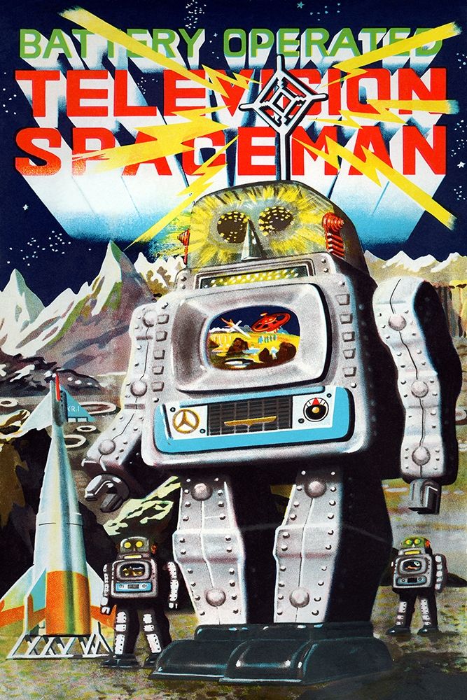 Battery Operated Television Spaceman art print by Retrobot for $57.95 CAD