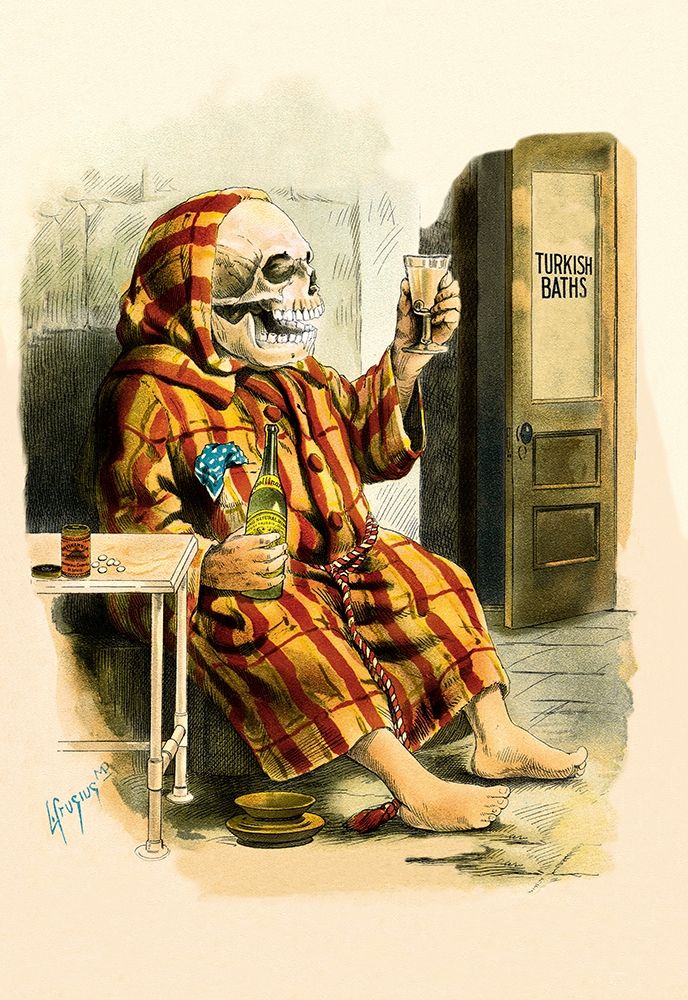 Death Takes a Bath art print by Frusius for $57.95 CAD