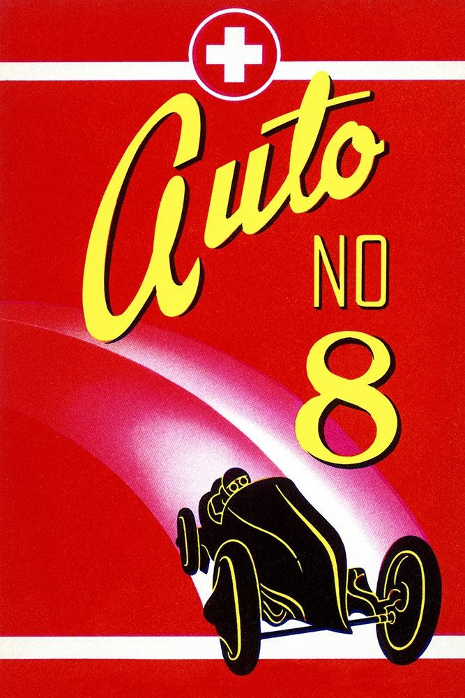 Auto No. 8 art print by Retrotravel for $57.95 CAD