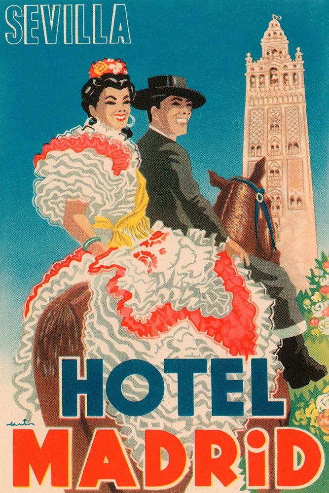 Hotel Madrid art print by Retrotravel for $57.95 CAD