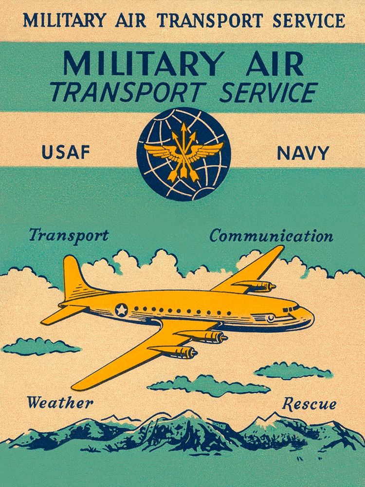 Military Air Transport Service art print by Retrotravel for $57.95 CAD