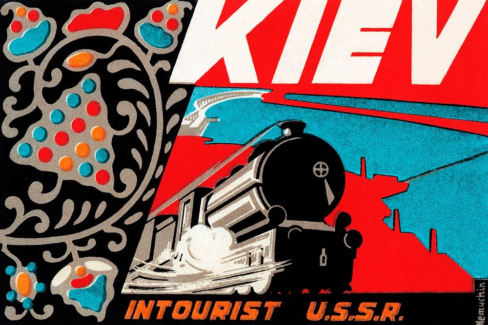 Kiev - Intourist U.S.S.R. art print by Retrotravel for $57.95 CAD
