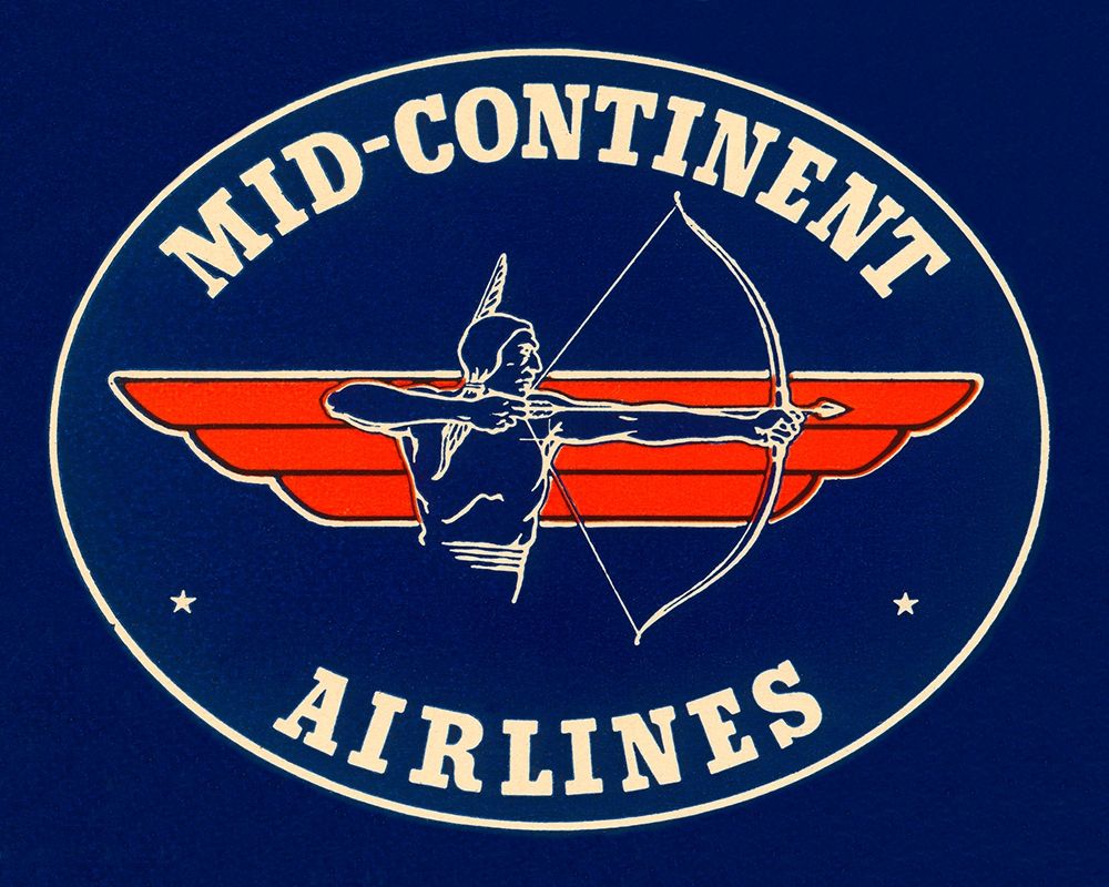 Mid-Continent Airlines art print by Retrotravel for $57.95 CAD
