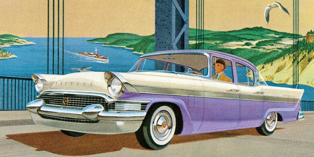 Packard Clipper - Four Door Sedan art print by Retrotravel for $57.95 CAD