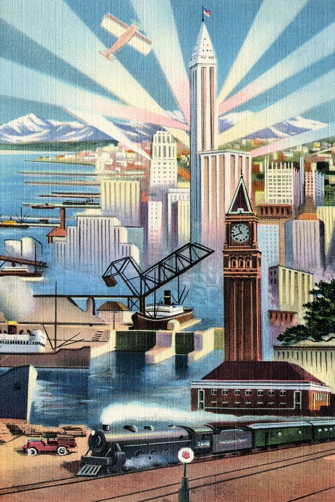 Modern Deco Empire art print by Retrotravel for $57.95 CAD