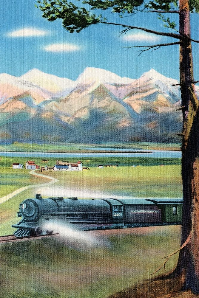 Northern Pacific Scenic Route art print by Retrotravel for $57.95 CAD