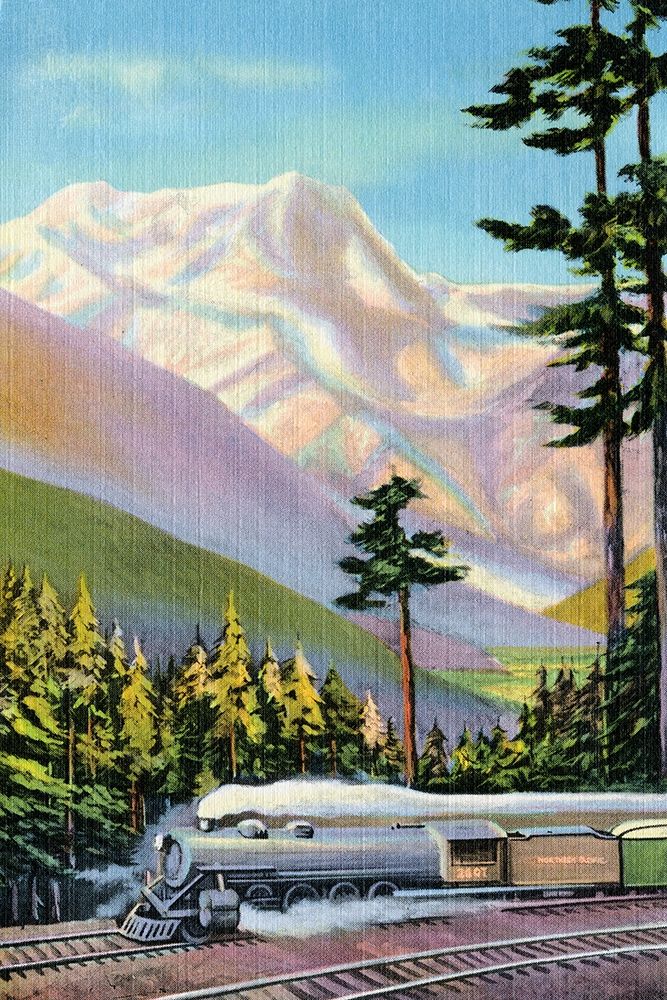 Steaming Through the Valley art print by Retrotravel for $57.95 CAD