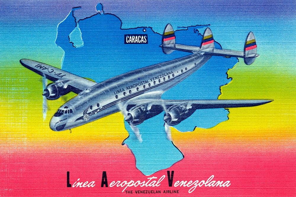 Linea Aeropostal Venezolana; The Venezuelan Airline art print by Retrotravel for $57.95 CAD