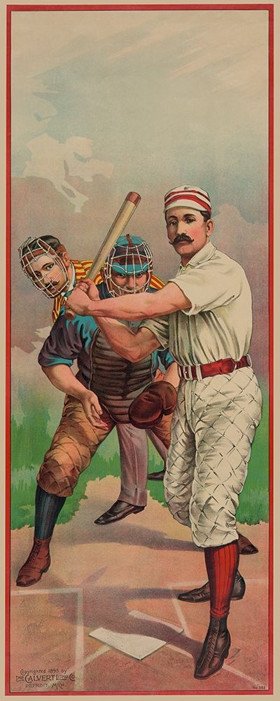 At Bat art print by Vintage Sports for $57.95 CAD