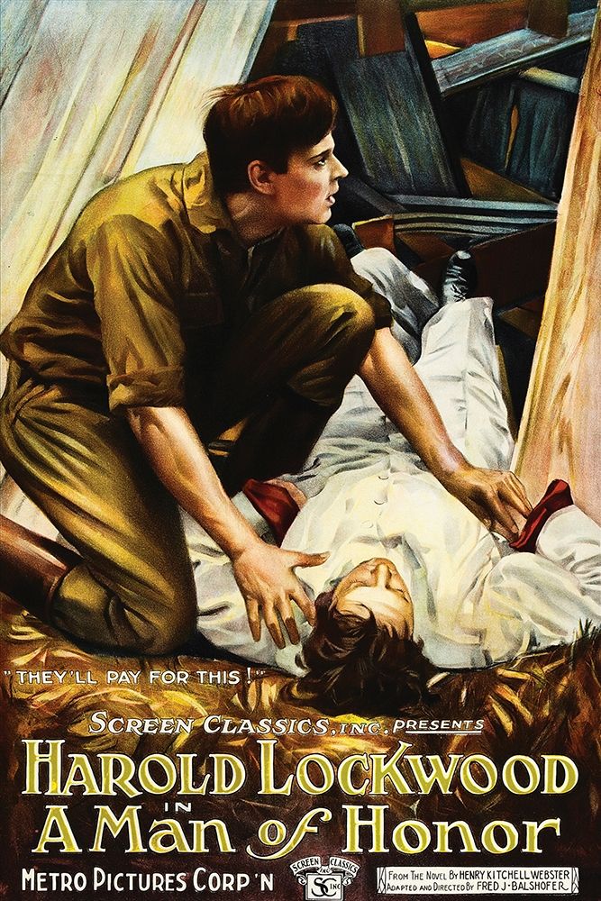 Movie Poster: Harold Lockwood - A Man of Honor art print by Unknown 20th Century American Illustrator for $57.95 CAD