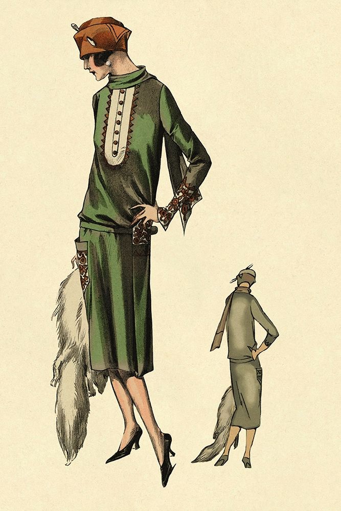 With Stole art print by Vintage Fashion for $57.95 CAD