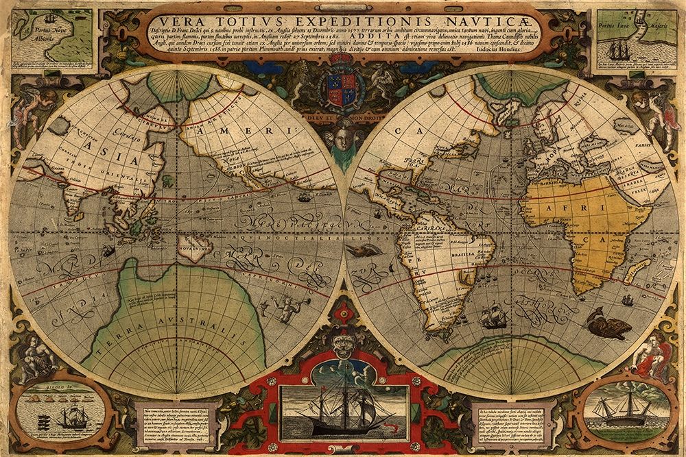 Vera Totius Expeditionis Nautica art print by A. Ortelius for $57.95 CAD