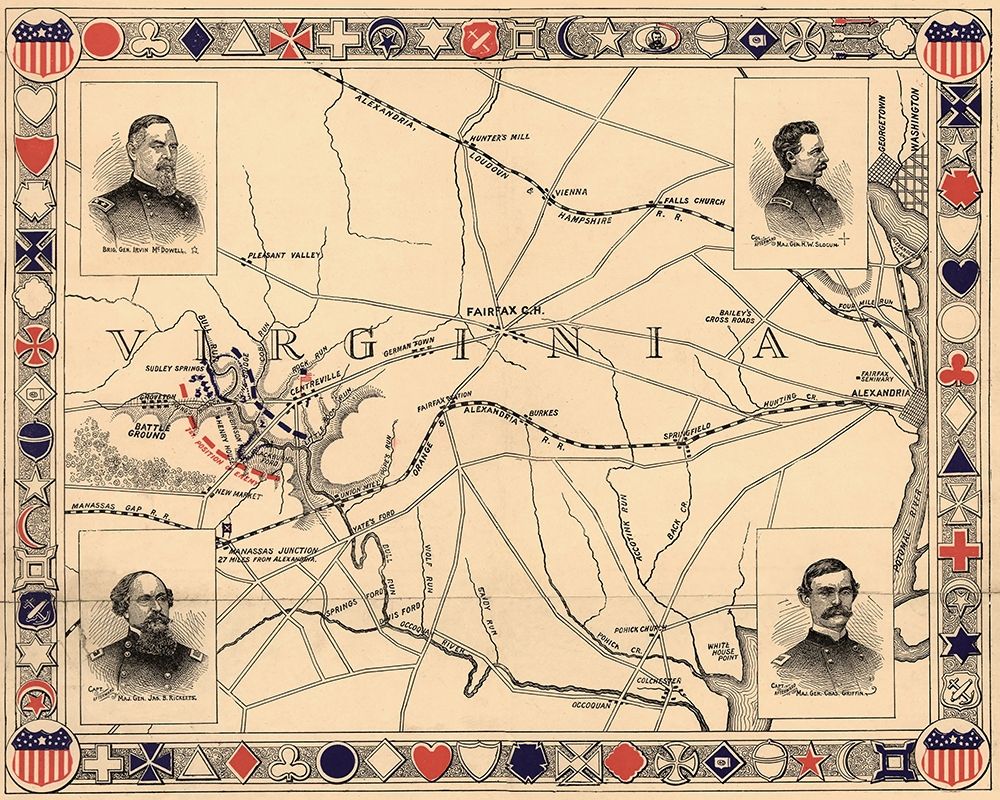 First Battle of Bull Run - Manassas art print by Unknown for $57.95 CAD