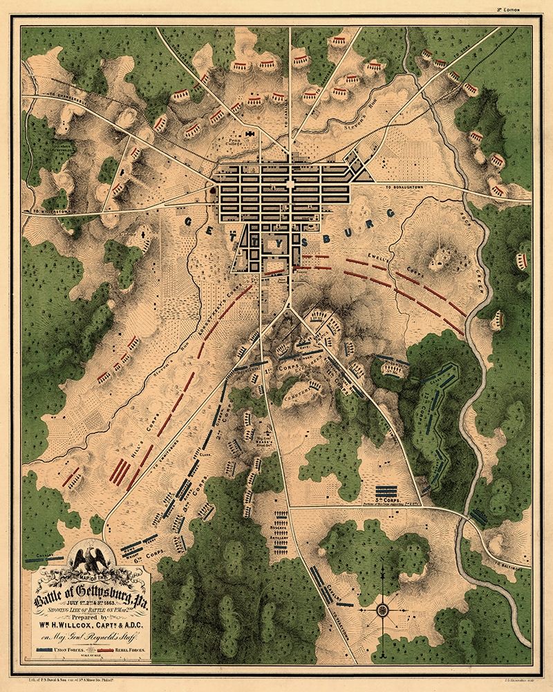 Battle of Gettysburg #2 art print by Unknown for $57.95 CAD