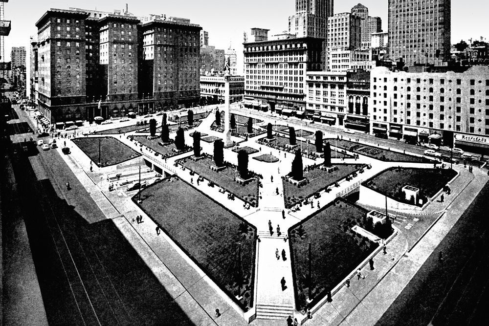 Union Square, San Francisco, CA art print by Vintage San Francisco for $57.95 CAD