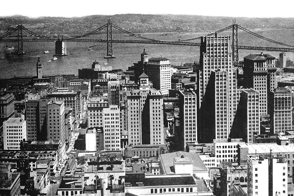 Oakland Bay Bridge, San Francisco, CA #1 art print by Vintage San Francisco for $57.95 CAD