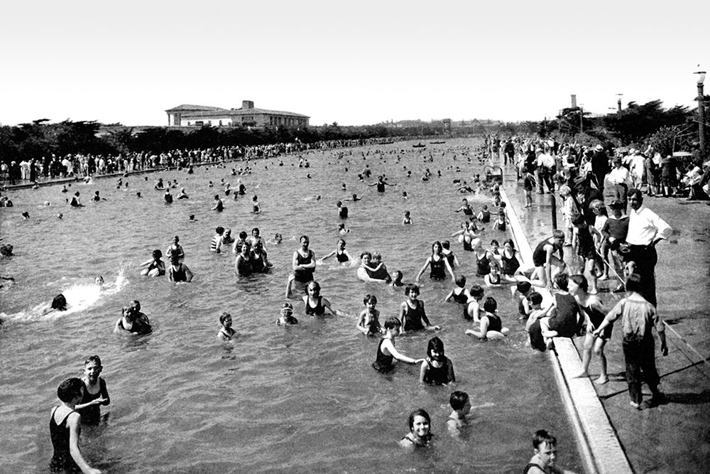 Fleishhacker Pool, San Francisco, CA art print by Vintage San Francisco for $57.95 CAD
