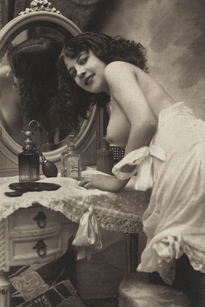 Mirror of Desire art print by Vintage Nudes for $57.95 CAD