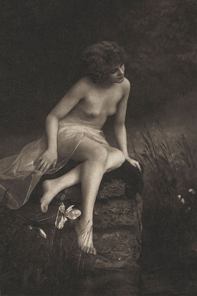 Beside the Pond art print by Vintage Nudes for $57.95 CAD