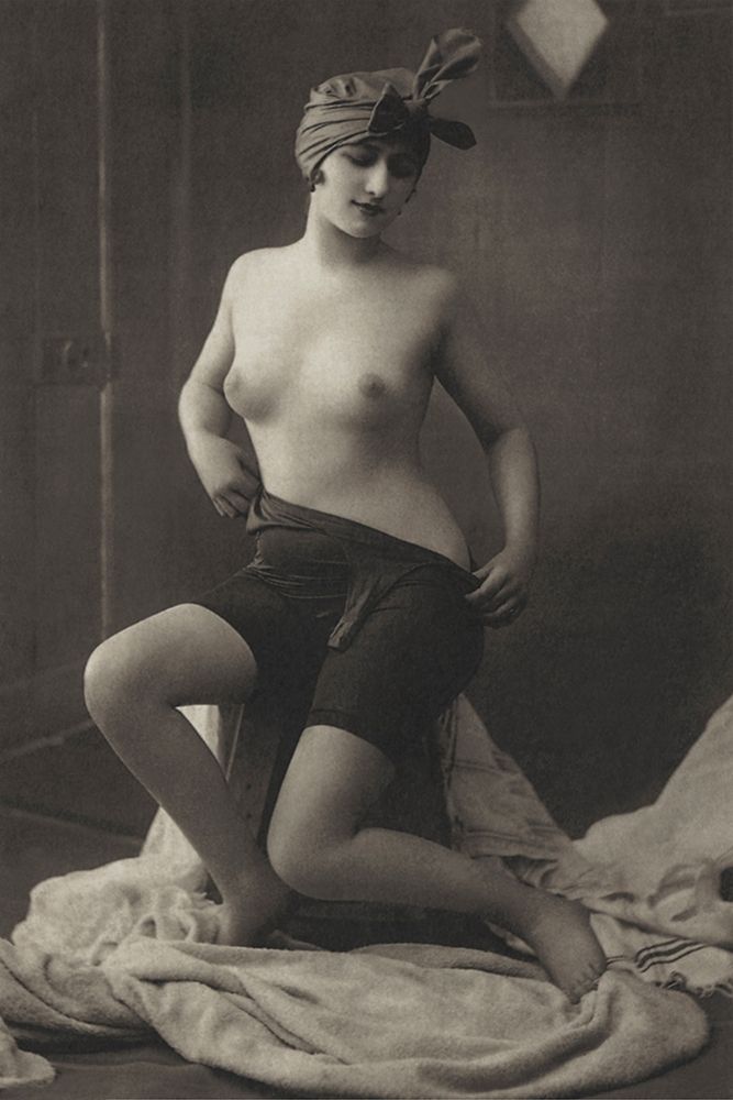 The Intimacy of the Powder Room art print by Vintage Nudes for $57.95 CAD