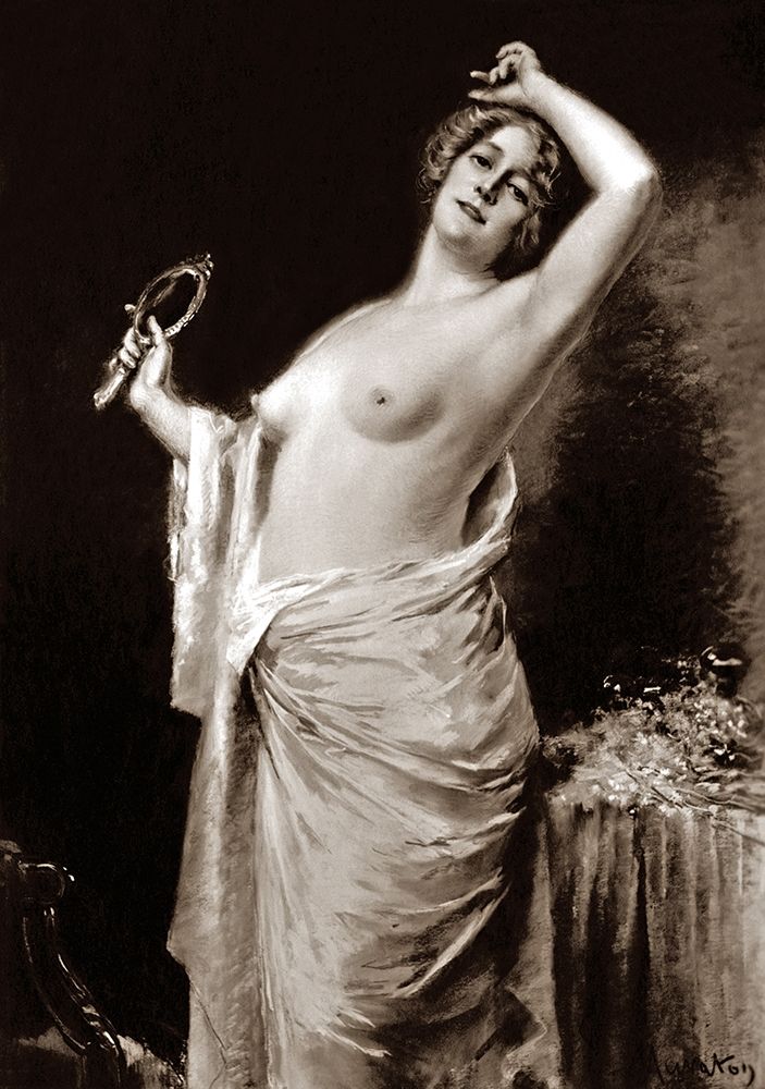 Vanity art print by Vintage Nudes for $57.95 CAD