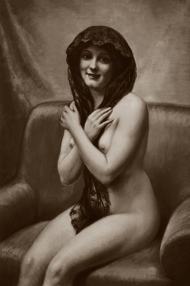 The Mantilla art print by Vintage Nudes for $57.95 CAD
