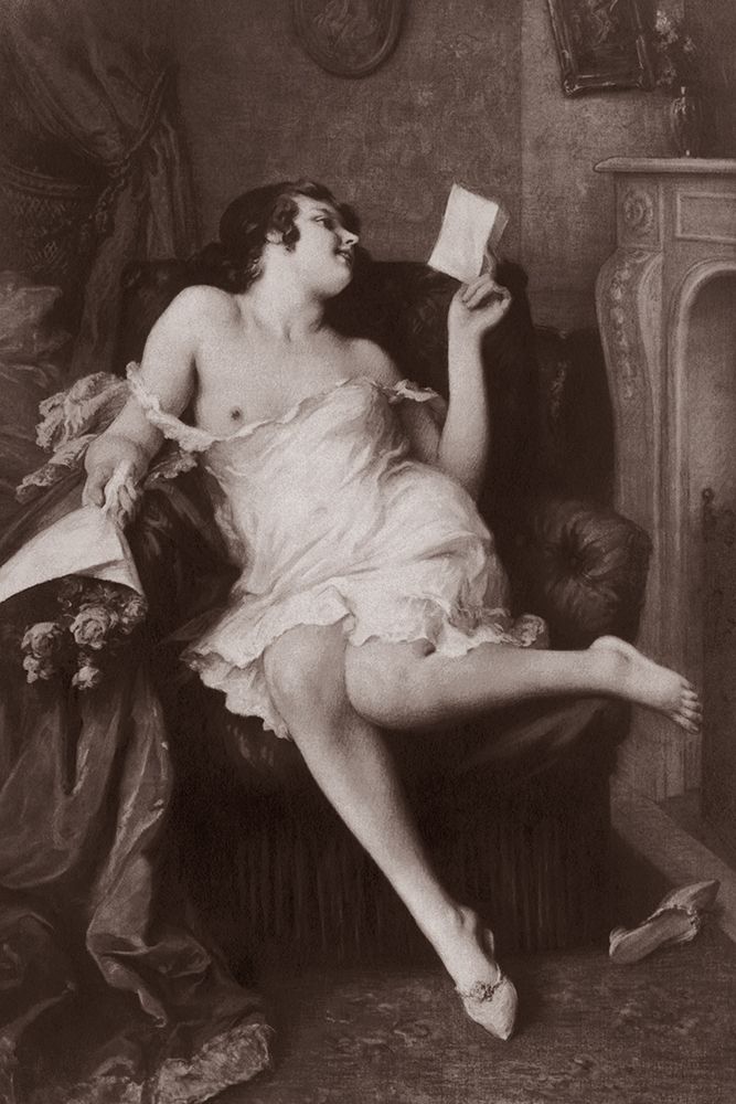 The Love Letter art print by Vintage Nudes for $57.95 CAD