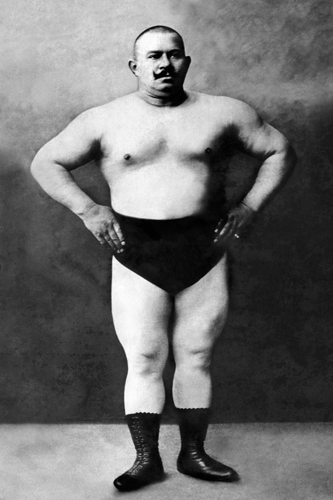 Bodybuilder in Hands on Hips Pose art print by Vintage Muscle Men for $57.95 CAD