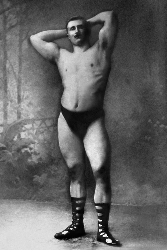 Hands Behind Head Flex art print by Vintage Muscle Men for $57.95 CAD