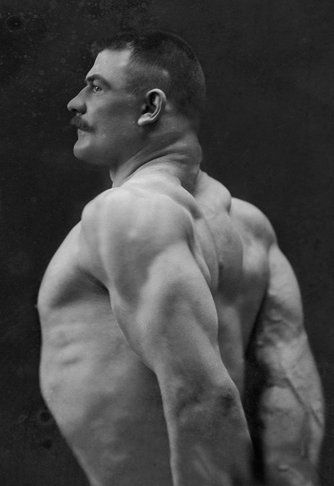 Flexing Triceps, Deltoids, and Trapezius art print by Vintage Muscle Men for $57.95 CAD