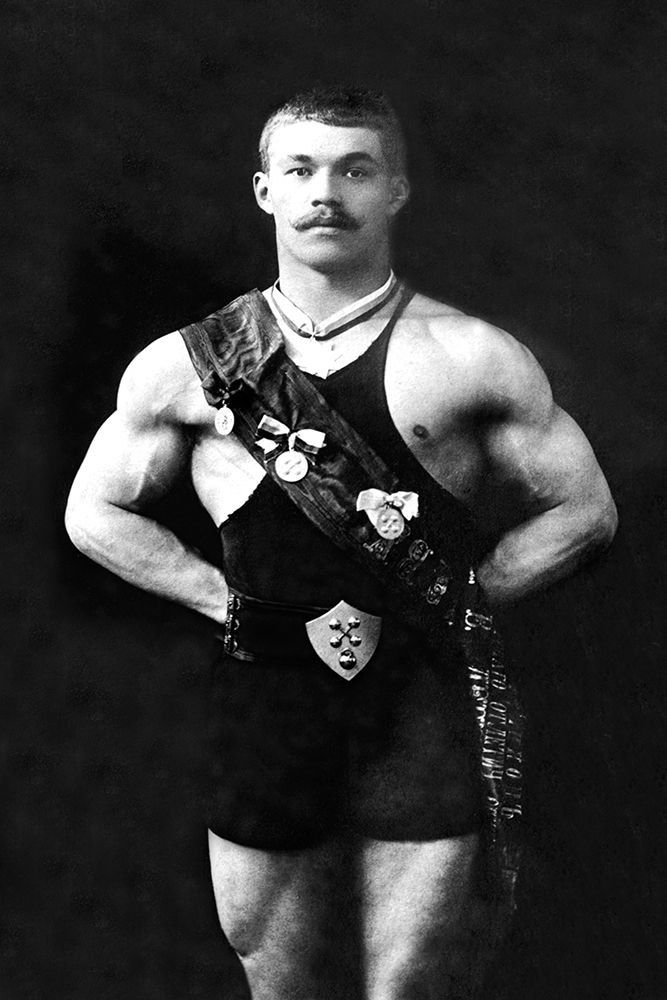 Bodybuilder in Sash art print by Vintage Muscle Men for $57.95 CAD