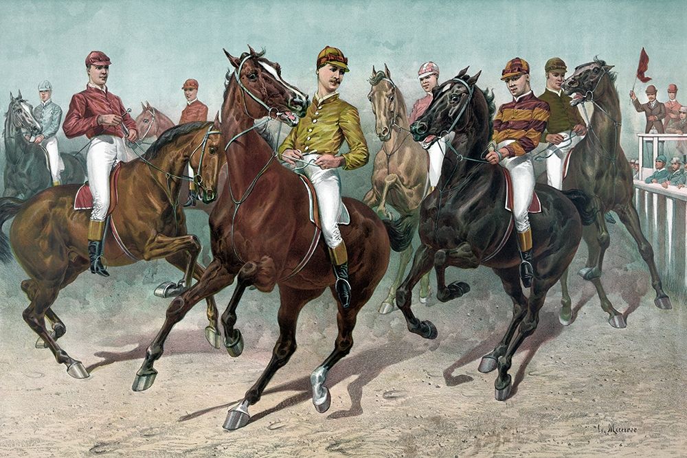 Eager for the race art print by Currier and Ives for $57.95 CAD
