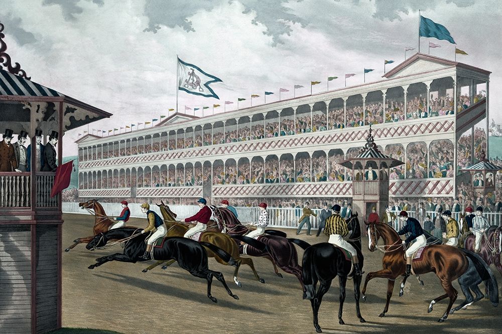 The False Start, Jerome Park, N.Y. art print by Wm. C. Robertson for $57.95 CAD
