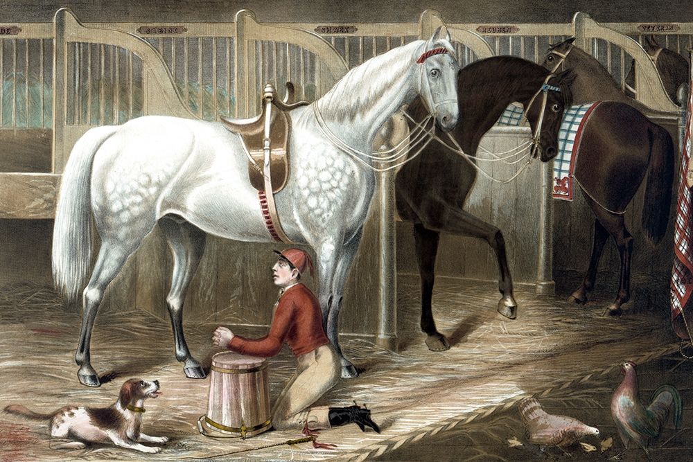 The Jockeys prayer art print by Rae Smith for $57.95 CAD