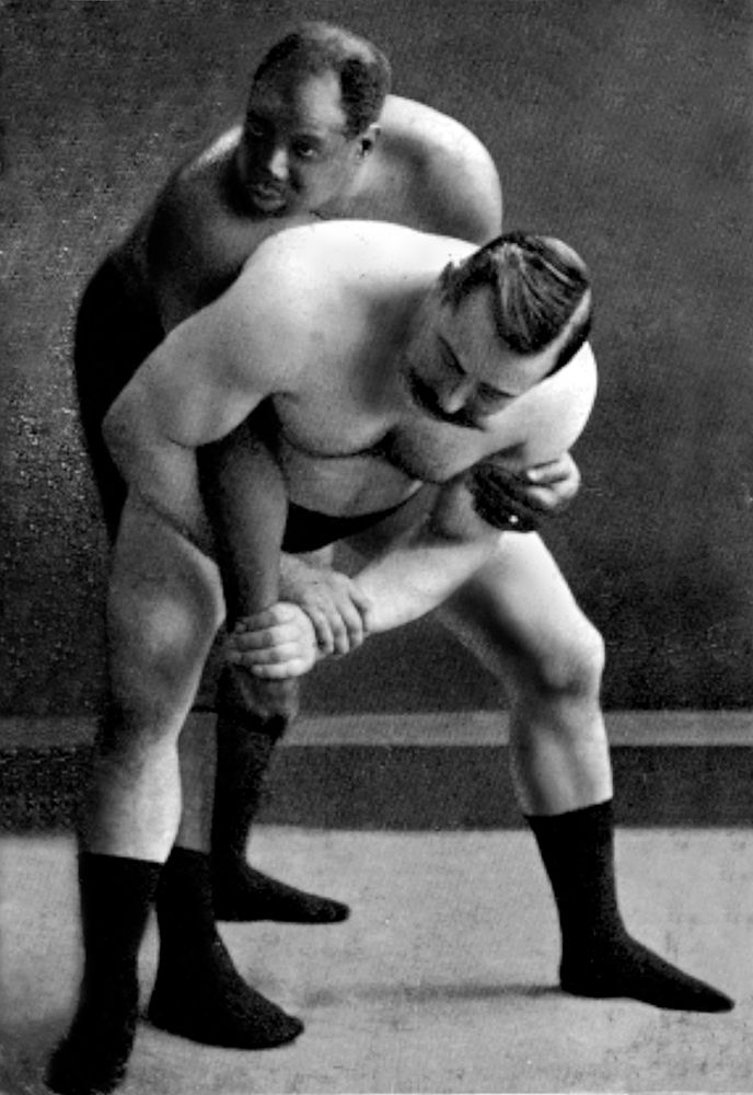 Wrist Lock: Russian Wrestlers art print by Vintage Wrestler for $57.95 CAD