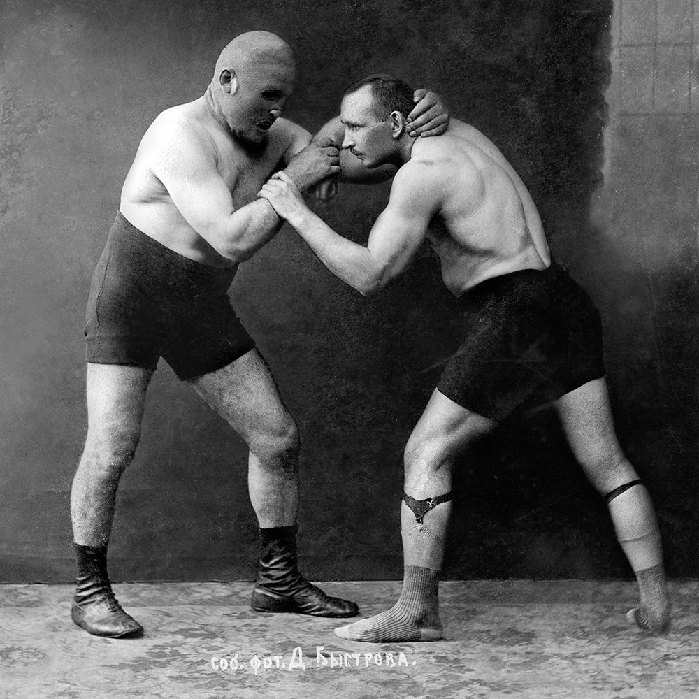 Russian Wrestlers art print by Vintage Wrestler for $57.95 CAD