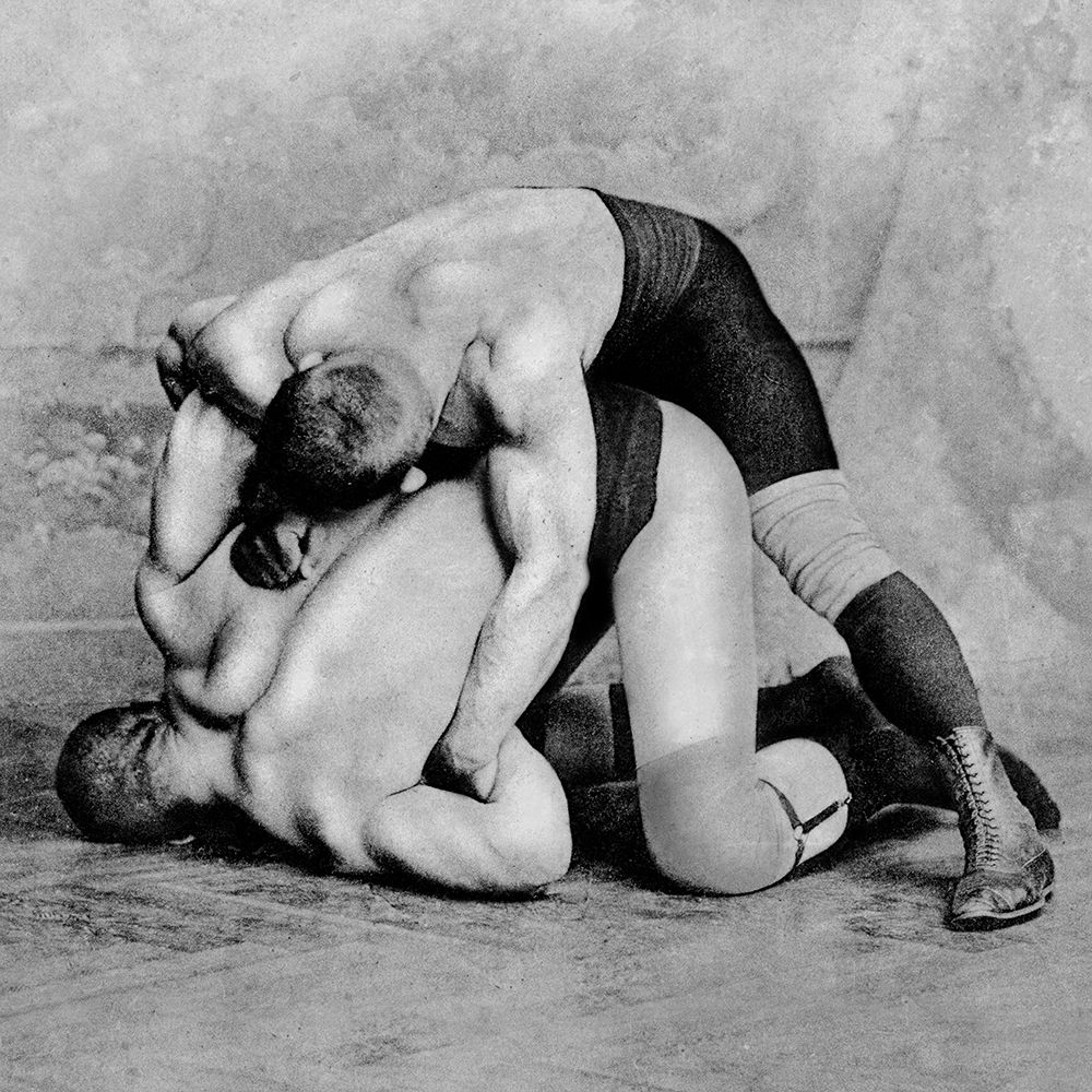 Wrist Roll: Russian Wrestlers art print by Vintage Wrestler for $57.95 CAD