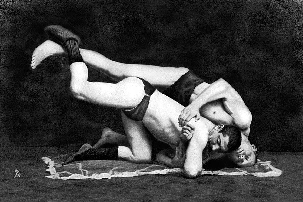 Post and Drop art print by Vintage Wrestler for $57.95 CAD