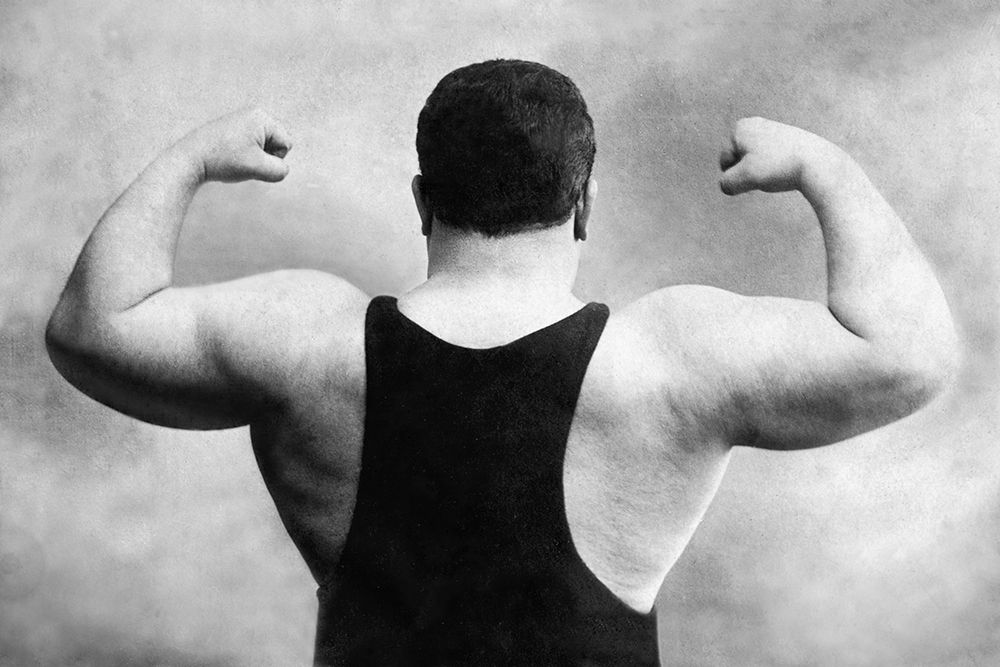 Russian Wrestlers Back and Shoulders art print by Vintage Wrestler for $57.95 CAD