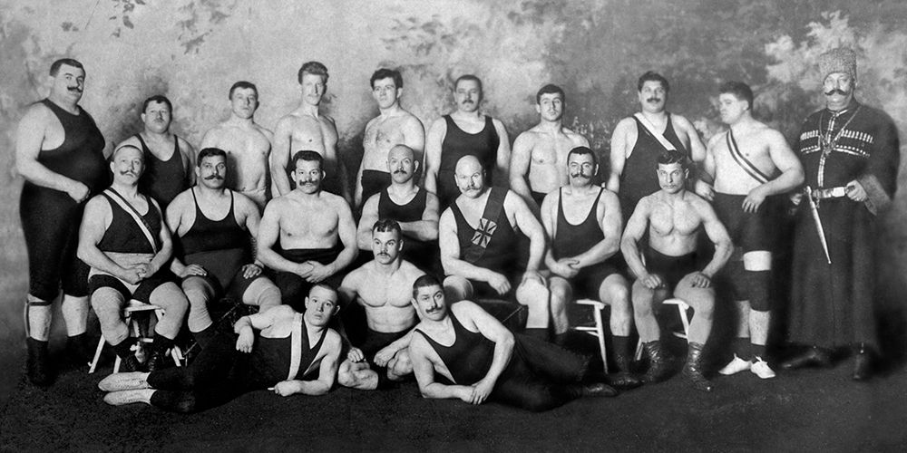 Russian Wrestling Team art print by Vintage Wrestler for $57.95 CAD