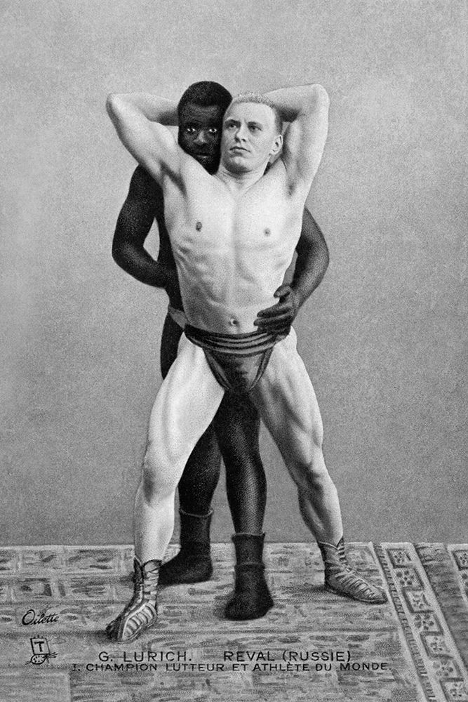 Champion Russian Wrestler art print by Vintage Wrestler for $57.95 CAD