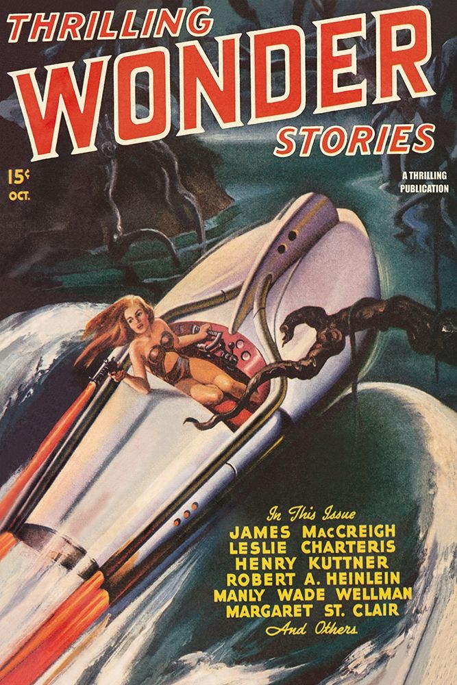 Thrilling Wonder Stories: Sheena and the X Machine art print by Retrosci-fi for $57.95 CAD