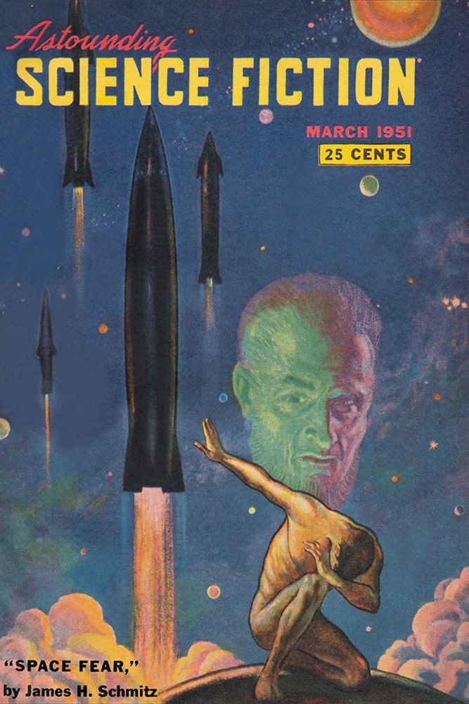 Astounding Science Fiction: Space Fear art print by Retrosci-fi for $57.95 CAD