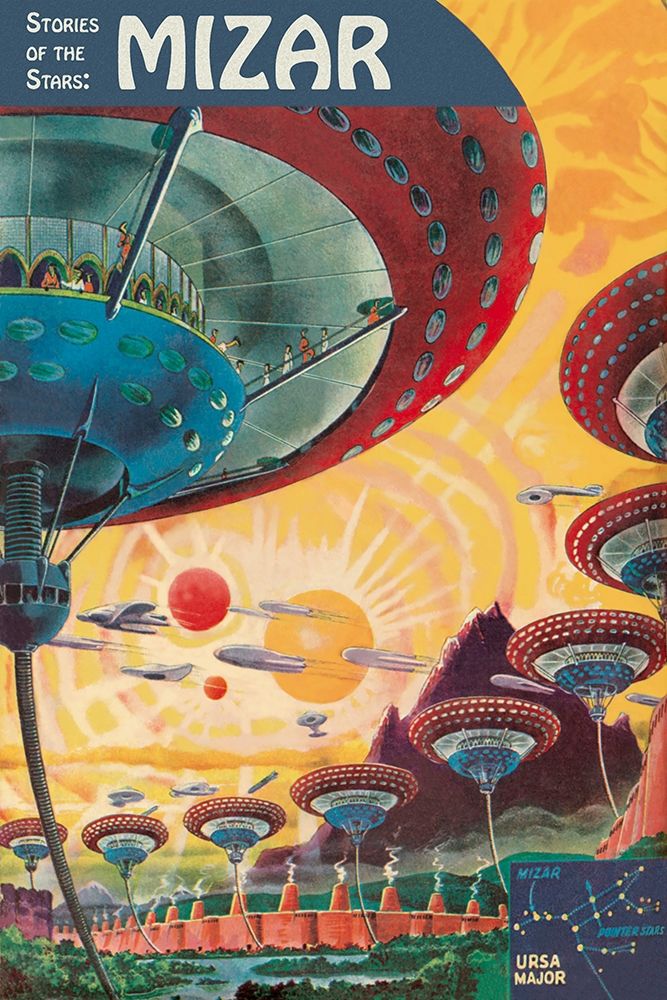 Retrosci-fi: Stories of the Stars - Floating Colonies of Mizar art print by Frank R. Paul for $57.95 CAD