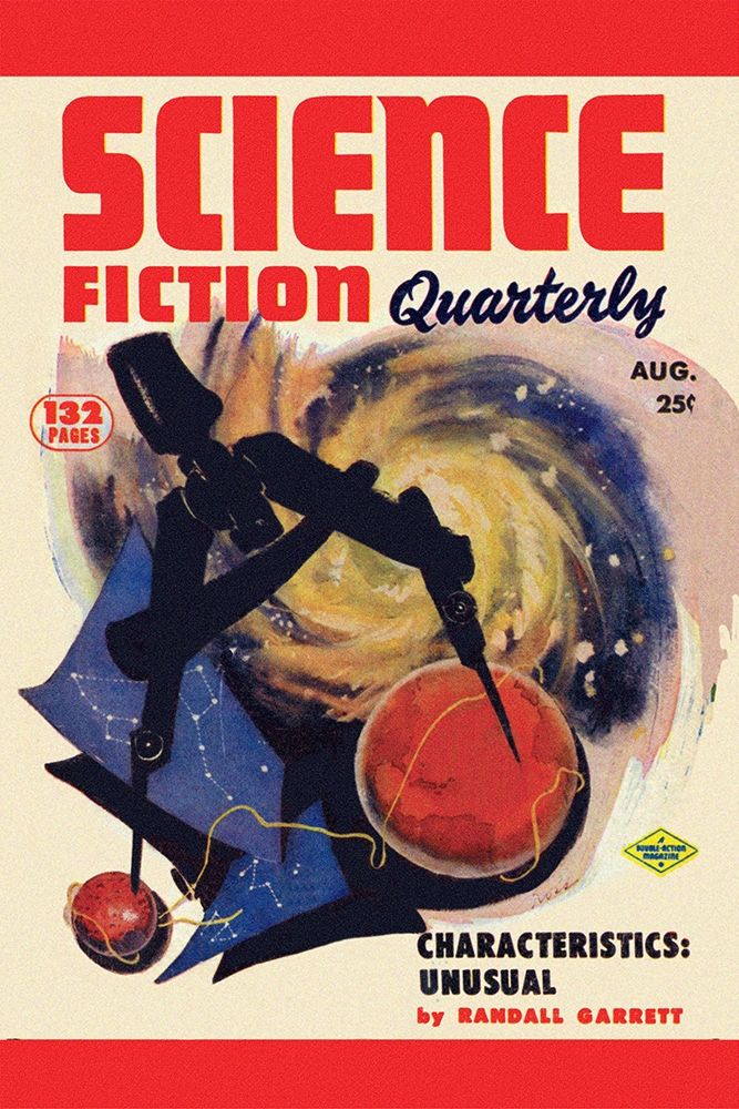 Science Fiction Quarterly: Cosmic Compass art print by Retrosci-fi for $57.95 CAD