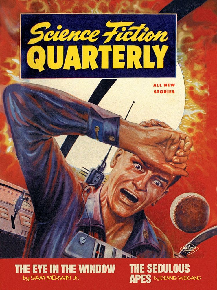Science Fiction Quarterly: Crash Course with the Sun art print by Retrosci-fi for $57.95 CAD
