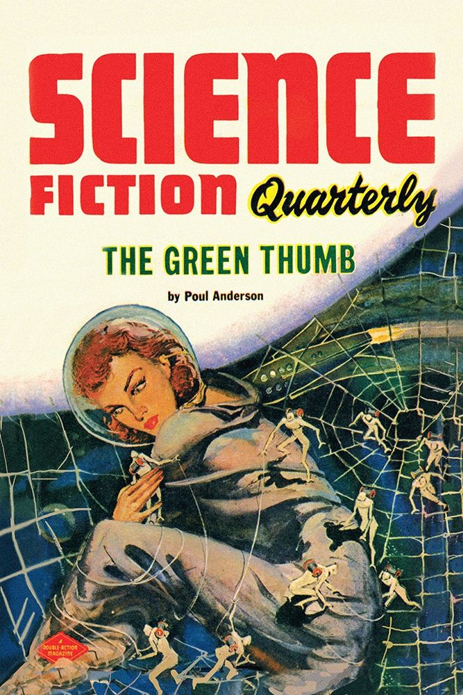 Science Fiction Quarterly: Little People of the Space Web art print by Retrosci-fi for $57.95 CAD