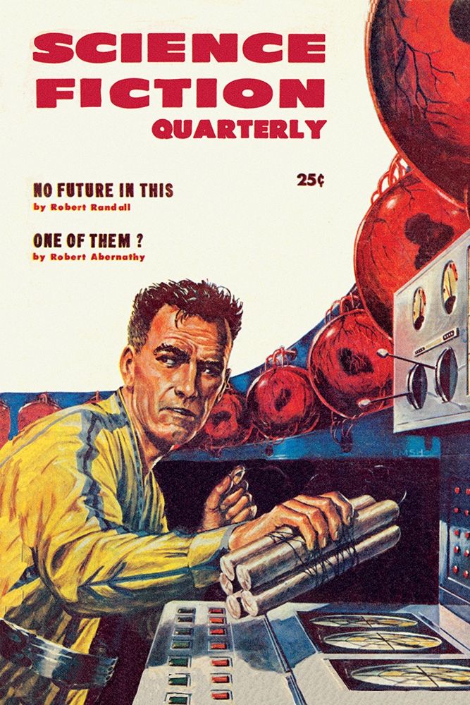 Science Fiction Quarterly: Setting Explosives art print by Retrosci-fi for $57.95 CAD